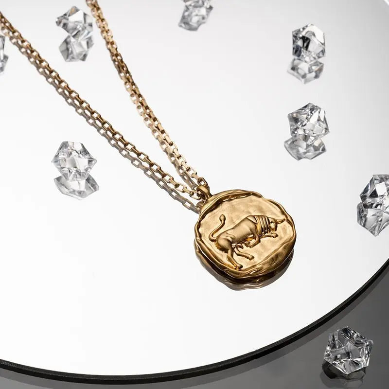 twelve zodiac signs necklace - Blade & Thread