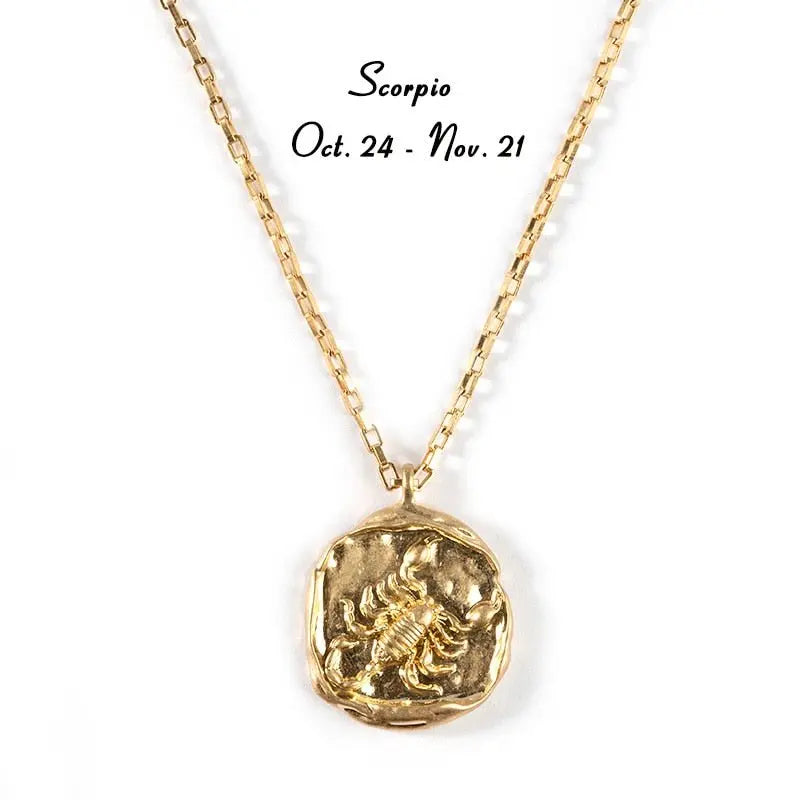 twelve zodiac signs necklace - Blade & Thread
