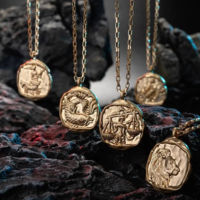 twelve zodiac signs necklace - Blade & Thread