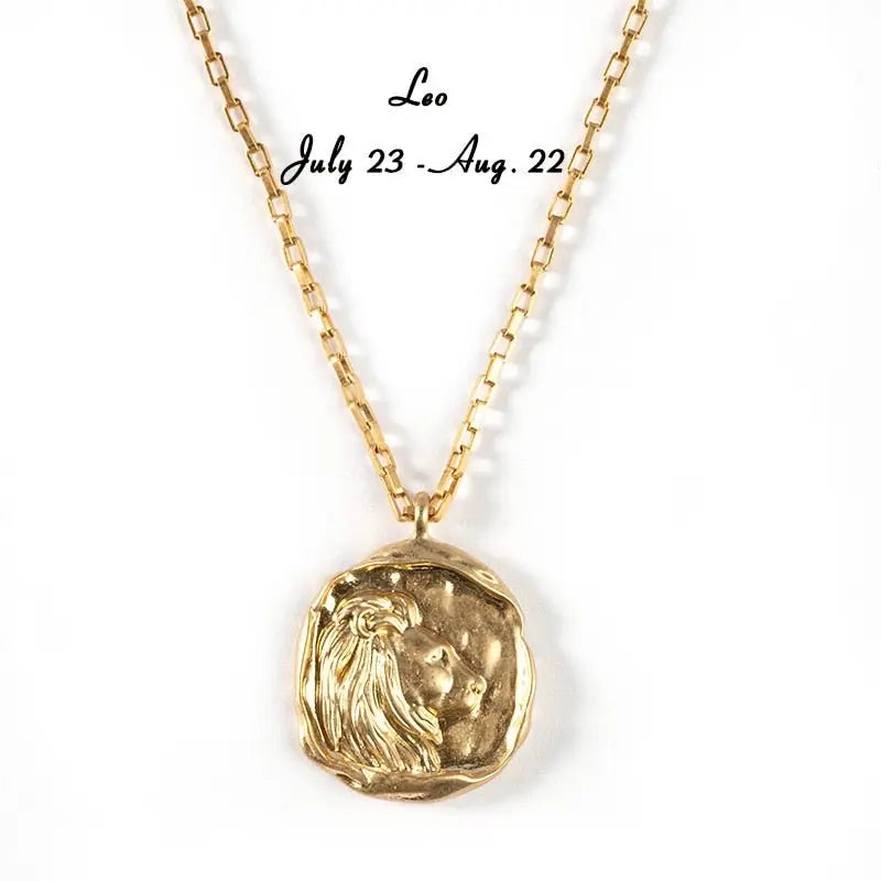 twelve zodiac signs necklace nowadaysfashion
