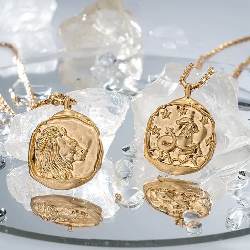 twelve zodiac signs necklace nowadaysfashion