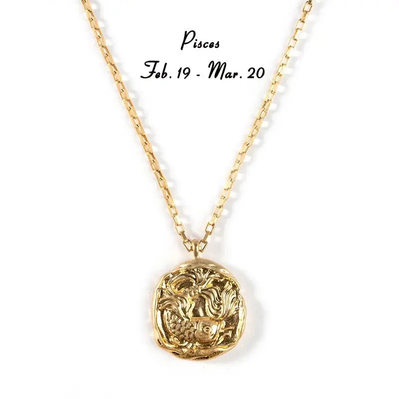 twelve zodiac signs necklace - Blade & Thread