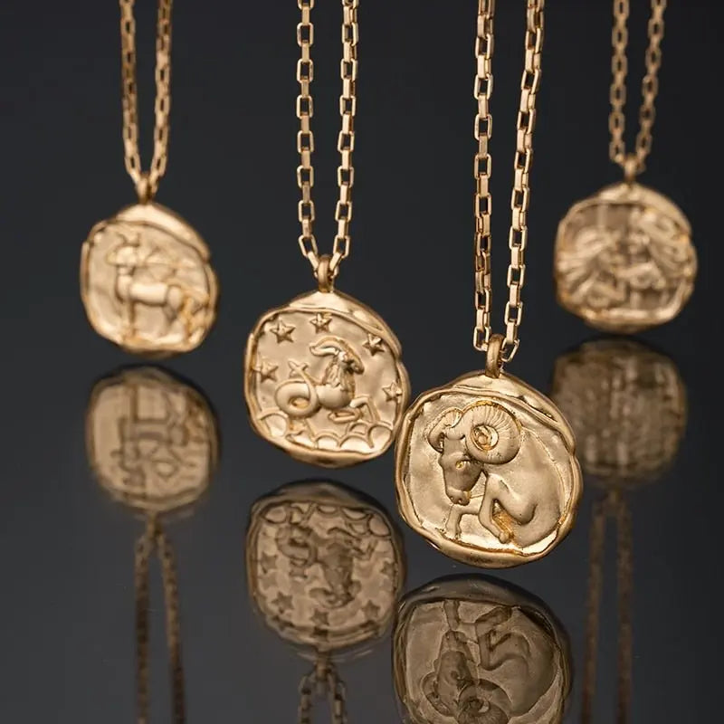 twelve zodiac signs necklace - Blade & Thread