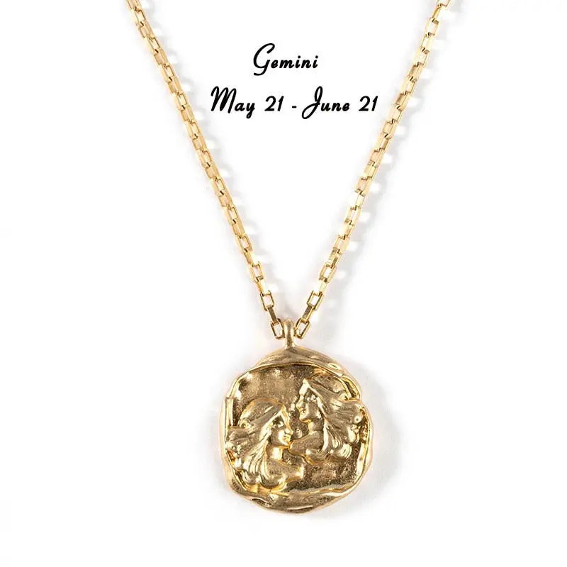 twelve zodiac signs necklace - Blade & Thread
