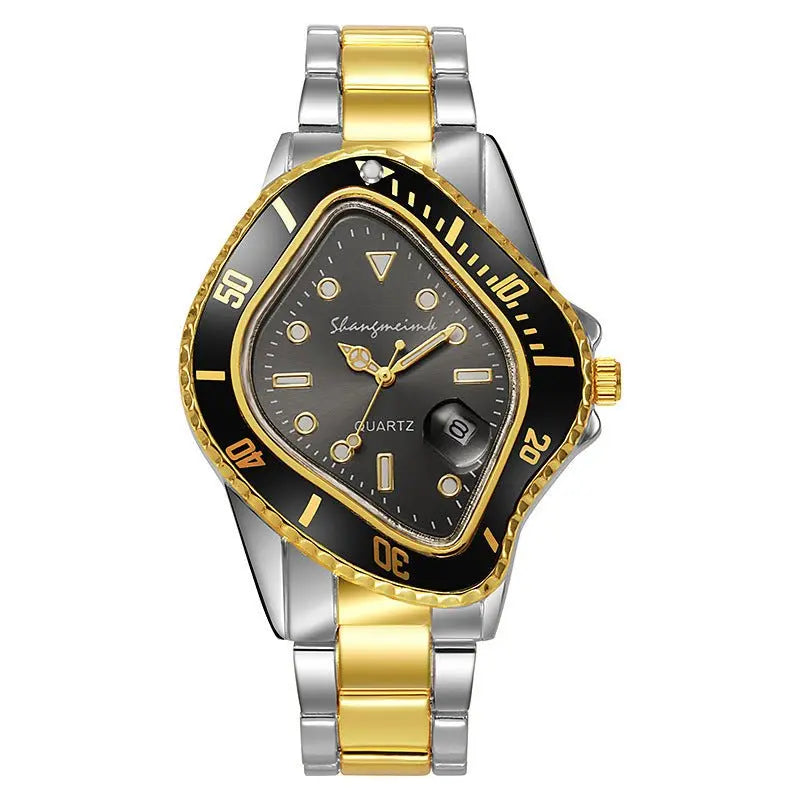 Twisted Submariner Set Alloy Steel Band Waterproof Casual Watch - Blade & Thread