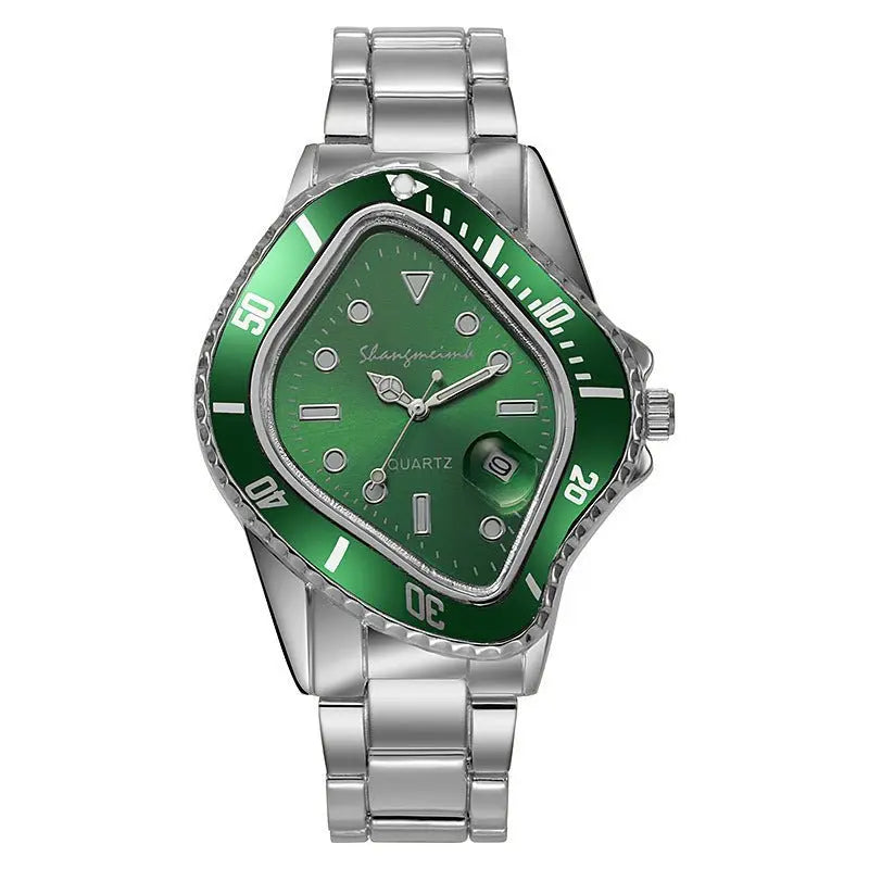 Twisted Submariner Set Alloy Steel Band Waterproof Casual Watch - Blade & Thread