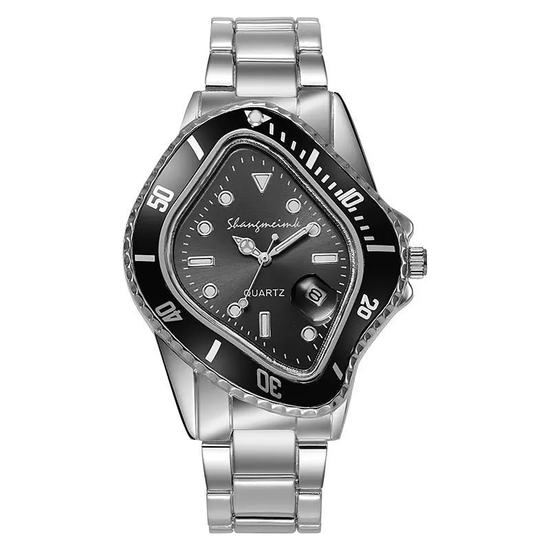 Twisted Submariner Set Alloy Steel Band Waterproof Casual Watch - Blade & Thread