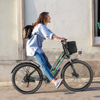 UL2849 Certified 26" Electric Bike for Adults, 750W Peak Motor, 48V 7.8Ah Battery, 19.8 Mph 7-Speed Commuter Ebike with Disc Brakes Blade & Thread