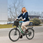 UL2849 Certified 26" Electric Bike for Adults, 750W Peak Motor, 48V 7.8Ah Battery, 19.8 Mph 7-Speed Commuter Ebike with Disc Brakes Blade & Thread
