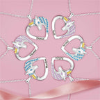 Unicorn Birthstone Rhinestone Custom Name Necklace Child Girl Necklace nowadaysfashion
