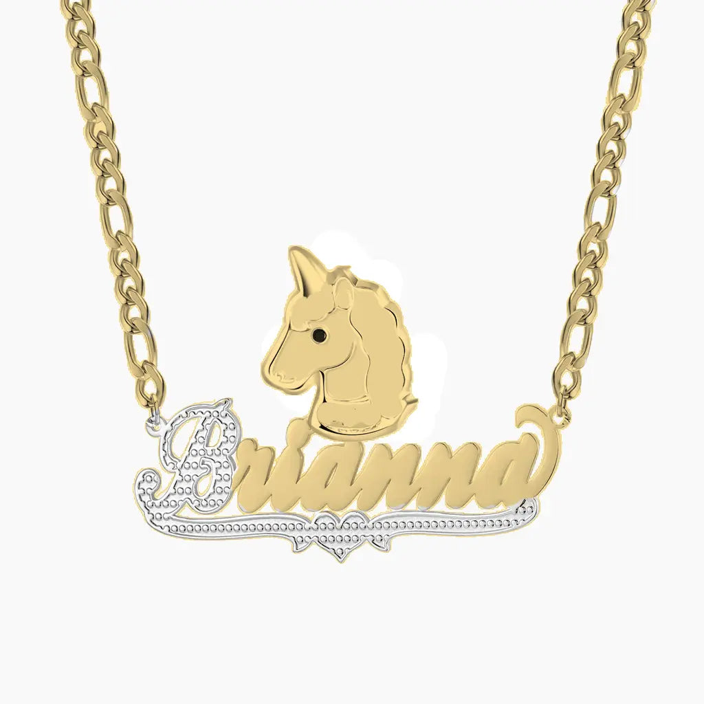 Unicorn Personalized Custom Name Necklace nowadaysfashion