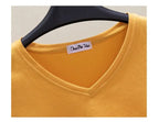 V-neck midriff-baring slim-waisted top nowadaysfashion