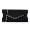 V-shaped metal strip flashing fashion evening bag nowadaysfashion