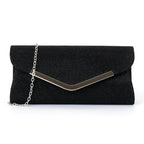 V-shaped metal strip flashing fashion evening bag nowadaysfashion