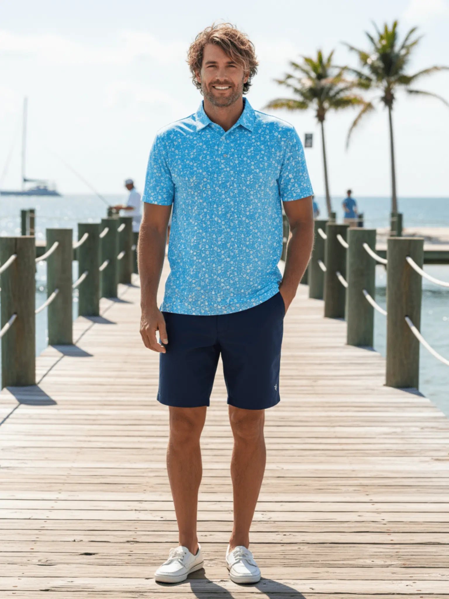 Vacation Performance Polo White Water Life