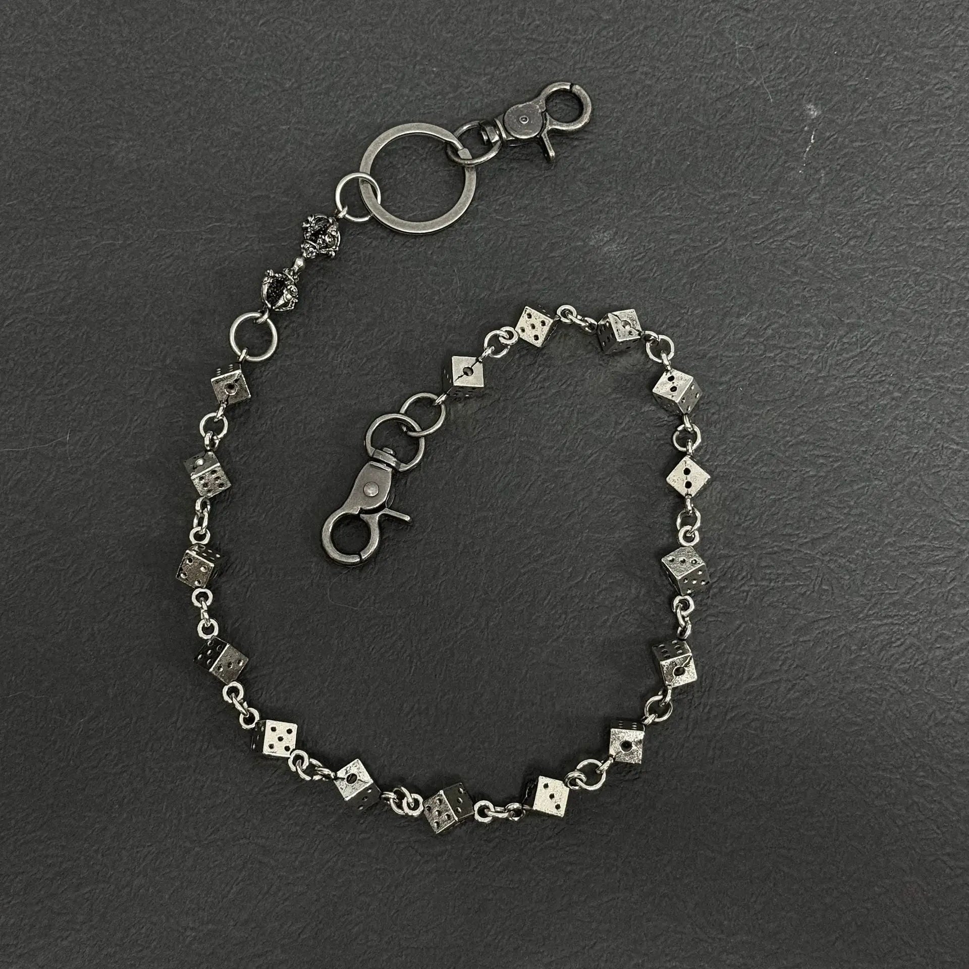 vajra dice metal waist chain - Blade & Thread