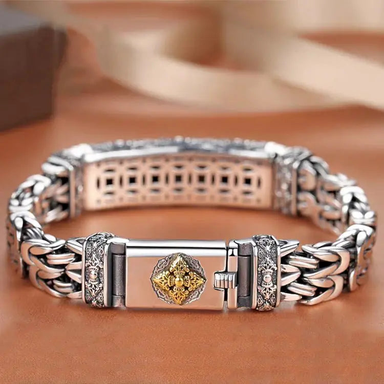 Vajra Rotating Braided Bracelet - Blade & Thread