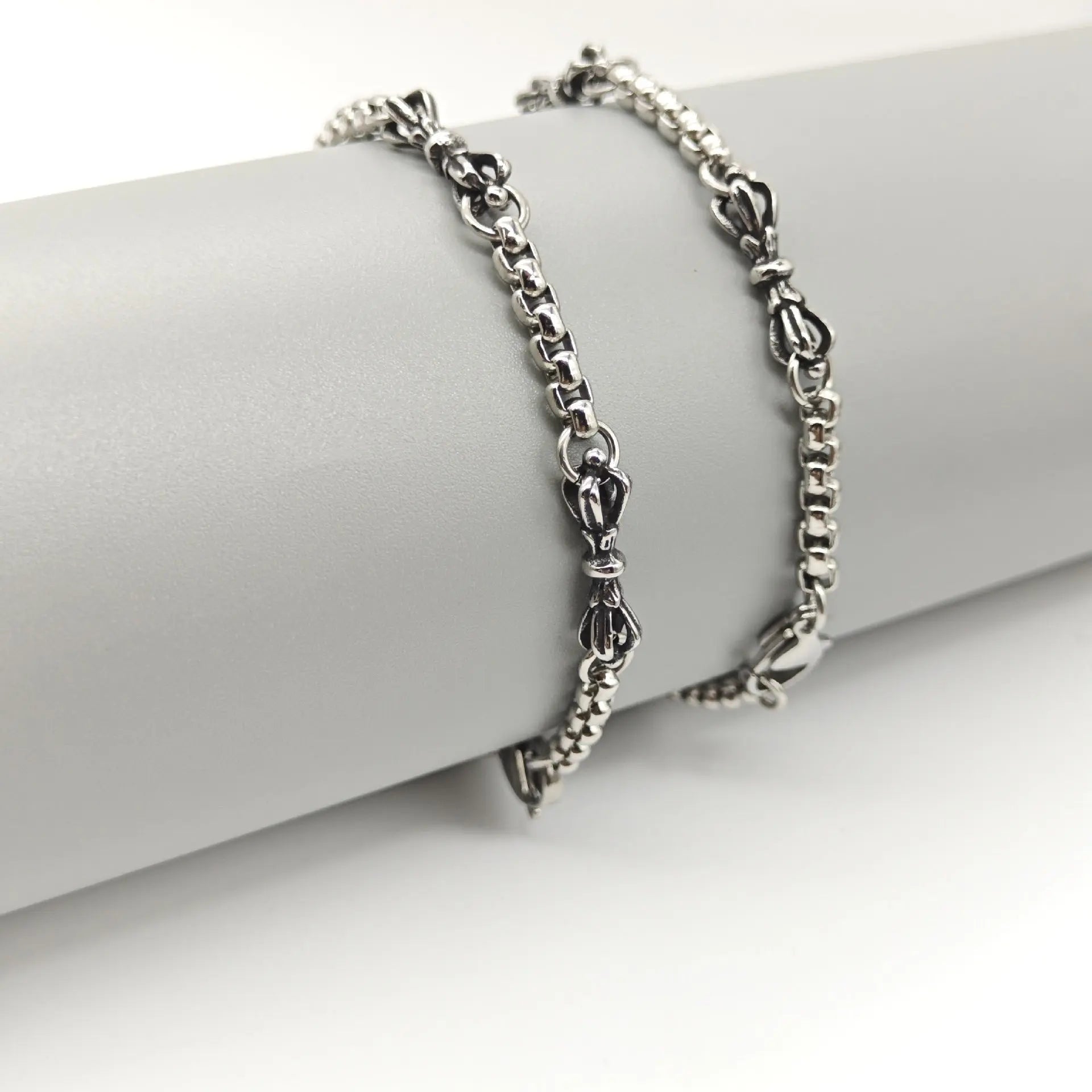 Vajra stainless steel retro simple bracelet nowadaysfashion