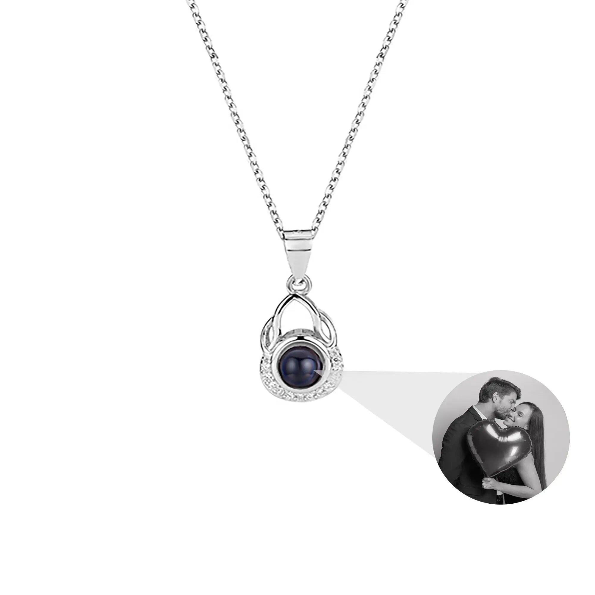 Valentine's Day Gift Photo Custom Projection Necklace Simple  Shaped Projection Necklace nowadaysfashion