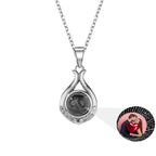 Valentine's Day Gift Photo Custom Simple flower Shaped Projection Necklace nowadaysfashion