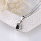 Valentine's Day Gift Photo Custom Simple flower Shaped Projection Necklace nowadaysfashion