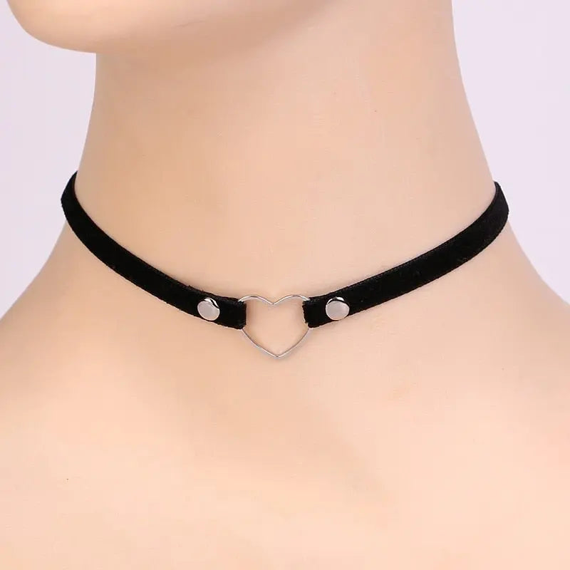 Velvet Choker Necklace for Women Lace Necklace with Pendants Gothic Girl Neck Jewelry nowadaysfashion