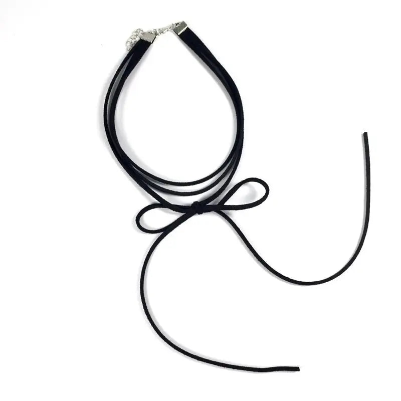 Velvet Choker Necklace for Women Lace Necklace with Pendants Gothic Girl Neck Jewelry - Blade & Thread