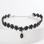 Velvet Choker Necklace for Women Lace Necklace with Pendants Gothic Girl Neck Jewelry nowadaysfashion