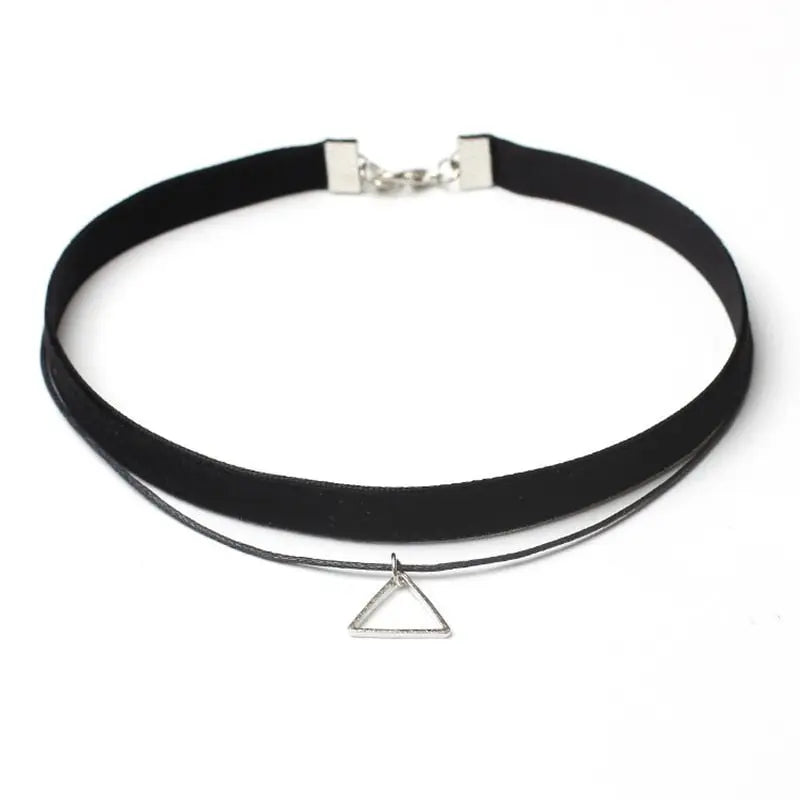 Velvet Choker Necklace for Women Lace Necklace with Pendants Gothic Girl Neck Jewelry - Blade & Thread