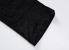 Velvet Mesh Long Sleeve Corset Out Crop Top Ruched Mini Dress 2 Pcs Set Bodycon nowadaysfashion