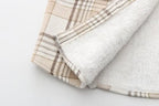 Velvet Thicken Plaid Shirts Blouses Autumn Winter Warm Shirts nowadaysfashion