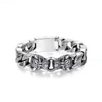 Very domineering retro double leopard men's bracelet nowadaysfashion
