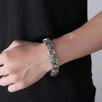 Very domineering retro double leopard men's bracelet nowadaysfashion