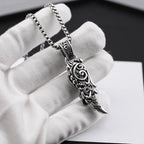 Vintage feather crown skull necklace nowadaysfashion