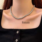 Vintage Grey Pearl Bowknot Pendant Necklace nowadaysfashion