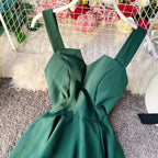 Vintage Long Dress Sexy Spaghetti Strap Backless Bandage Party Dress nowadaysfashion