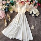 Vintage Long Dress Sexy Spaghetti Strap Backless Bandage Party Dress nowadaysfashion