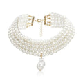 vintage pearl necklace multi strand pearl necklace nowadaysfashion