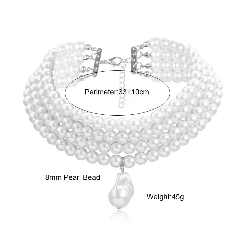 vintage pearl necklace multi strand pearl necklace nowadaysfashion