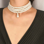 vintage pearl necklace multi strand pearl necklace nowadaysfashion