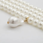 vintage pearl necklace multi strand pearl necklace nowadaysfashion