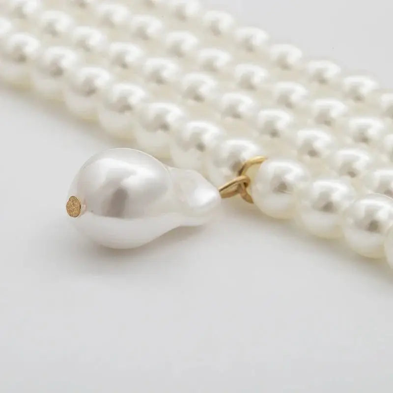 vintage pearl necklace multi strand pearl necklace - Blade & Thread