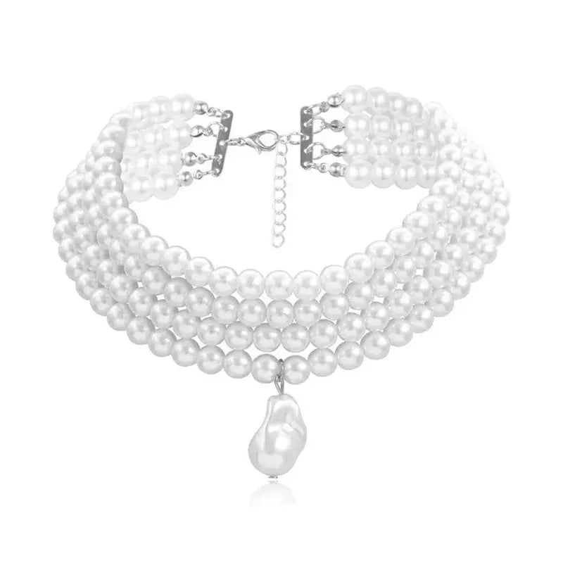 vintage pearl necklace multi strand pearl necklace nowadaysfashion