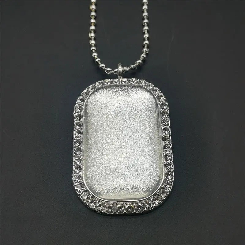 Vintage Photo Memory Rectangular Photo Frame Pendant nowadaysfashion