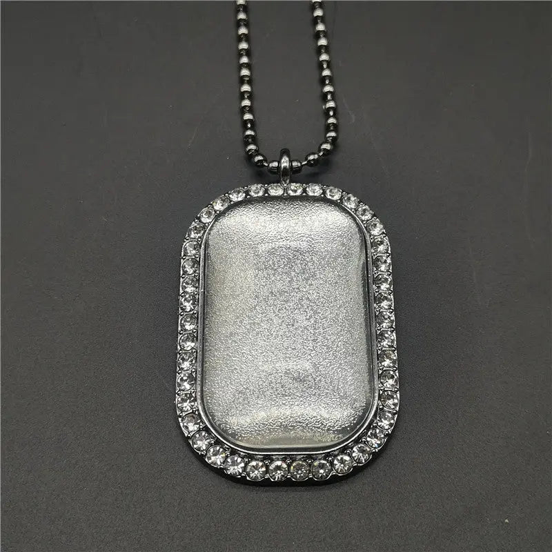 Vintage Photo Memory Rectangular Photo Frame Pendant nowadaysfashion