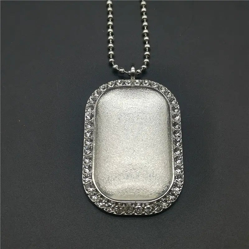 Vintage Photo Memory Rectangular Photo Frame Pendant nowadaysfashion