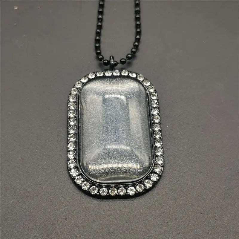 Vintage Photo Memory Rectangular Photo Frame Pendant nowadaysfashion