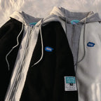 Vintage Punk Sweatshirts Casual V-neck Long Sleeve Letter Embroidery Hoodie nowadaysfashion