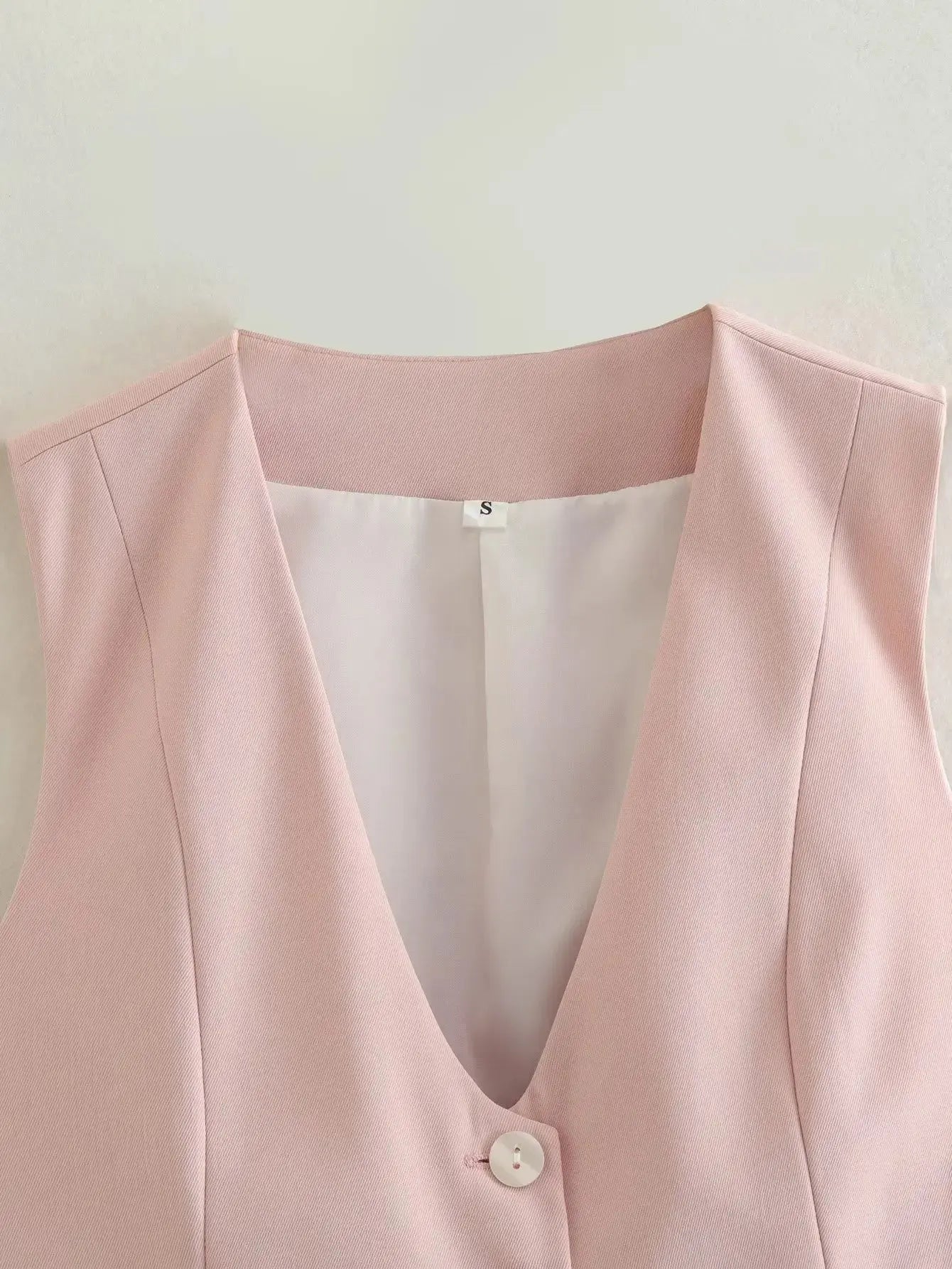 Vintage V Neck Sleeveless Female Outerwear White Chic Vests nowadaysfashion