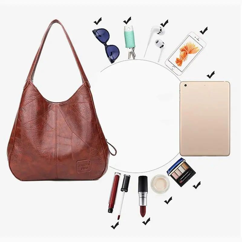 Vintage Women Hand Bag Women Shoulder Bags Female Top-handle Bags - Blade & Thread